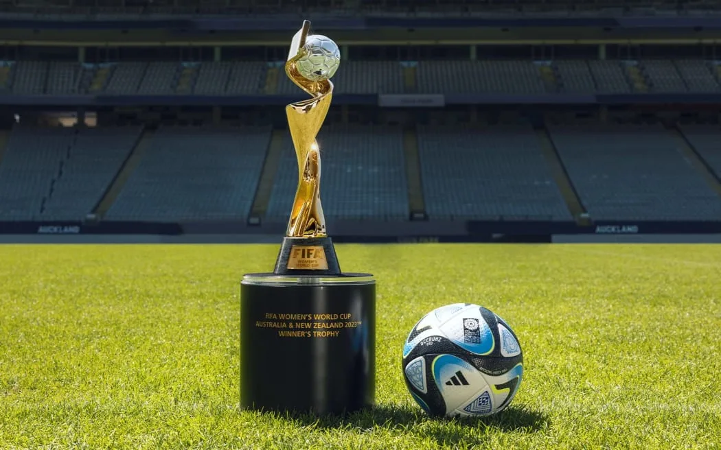 FIFA Womens' Cup and an offical soccer ball